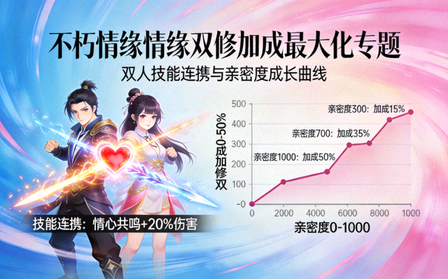不朽情缘情缘双修加成最大化专题：双人技能连携与亲密度成长曲线